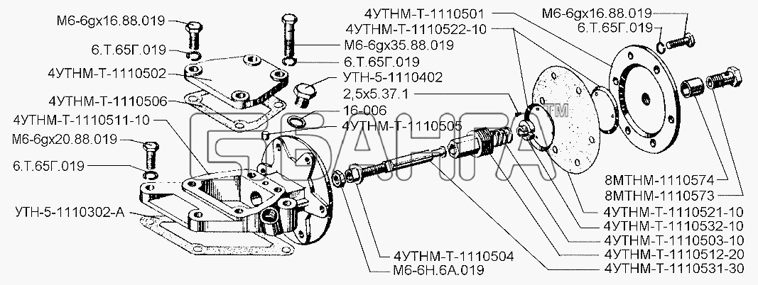 ЗИЛ ЗИЛ-5301 (2006) Схема Корректор по наддуву-21 banga.ua